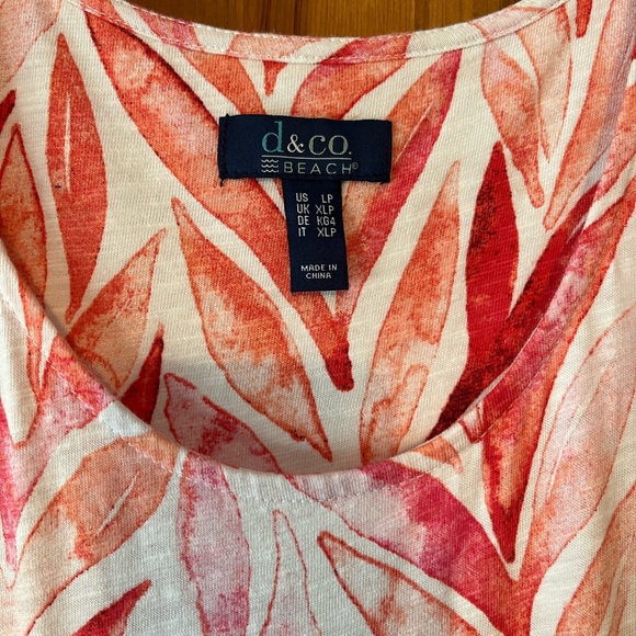 Denim & Co Beach Sleeveless Dress with Pockets Size Petite Large - Picture 3 of 8